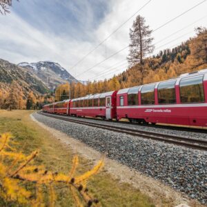 IL TRENINO DEL BERNINA IN AUTUNNO